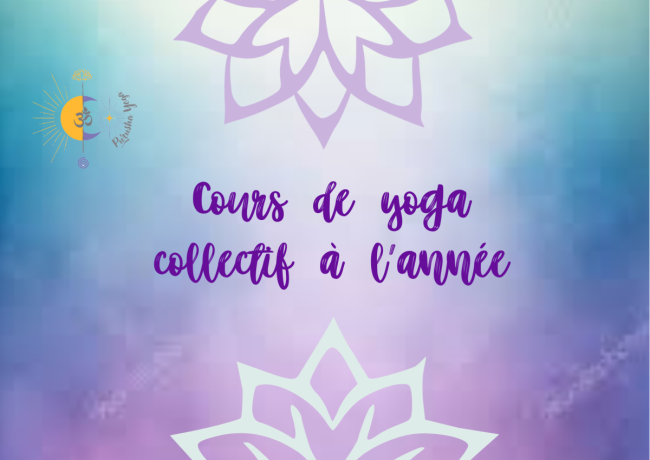 Cours de yoga collectifs présentiel pour l'année 