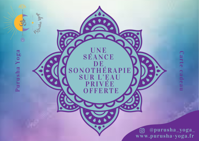 Carte cadeau voyage sonore sur l'eau privé